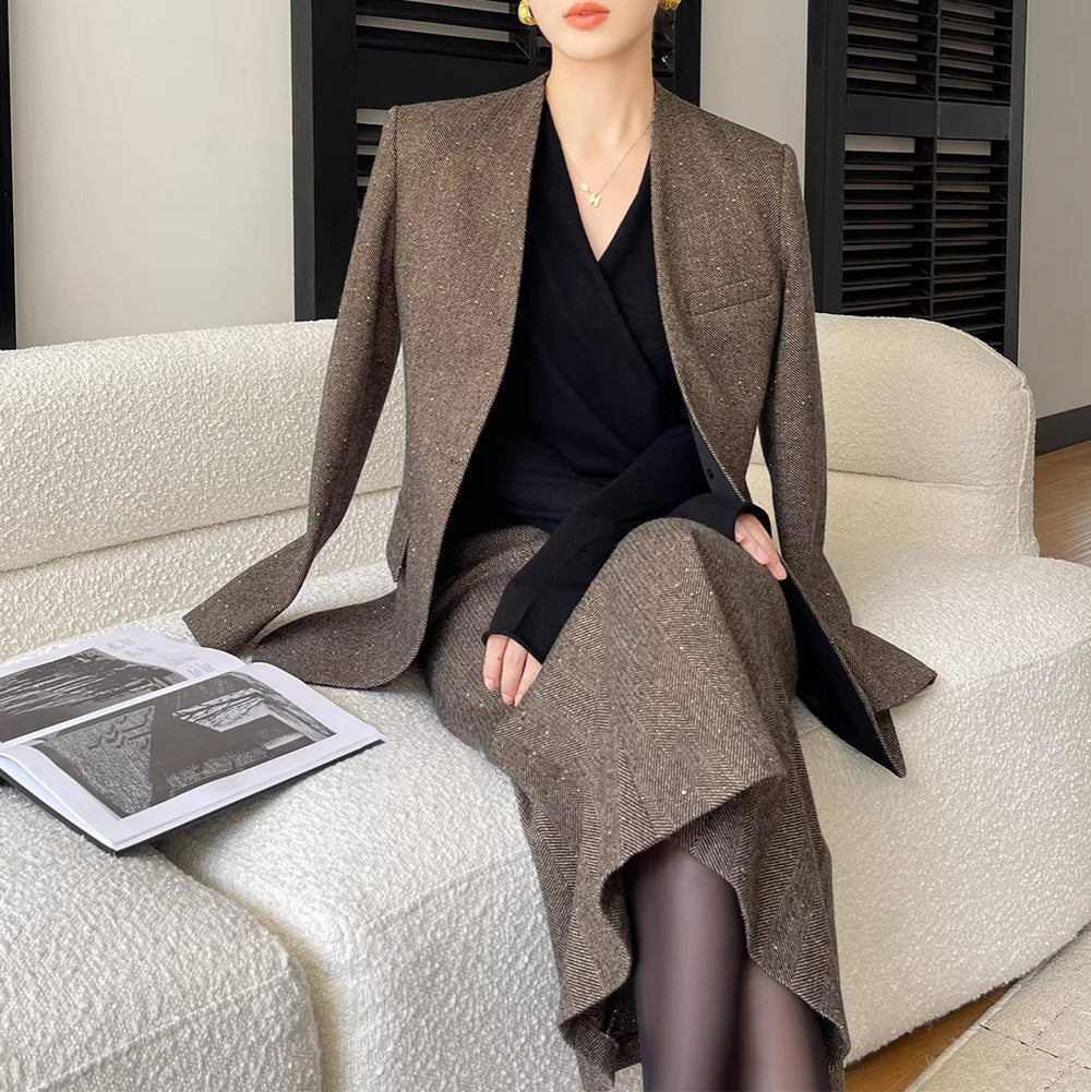 Damen Eleganter Zweiteiler mit schickem Schnitt Shop Nory