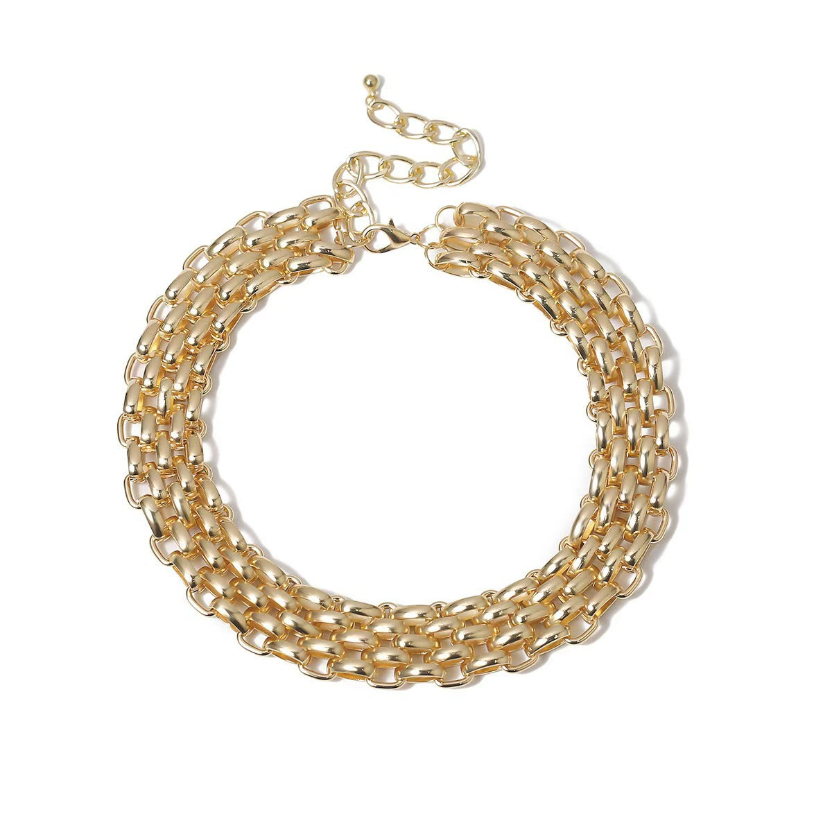 Damen Kette mit eleganten, mehrlagigen Gliederdesign Shop Nory