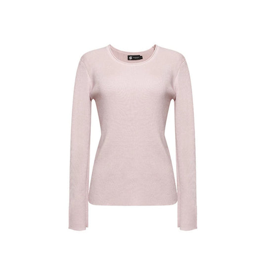 Damen Feinstrickpullover mit Rundausschnitt, schmaler Silhouette und Zierknopfärmeln Shop Nory