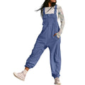 Damen Lässiger Jumpsuit mit praktischen Taschen und elastischem Saum Shopnory
