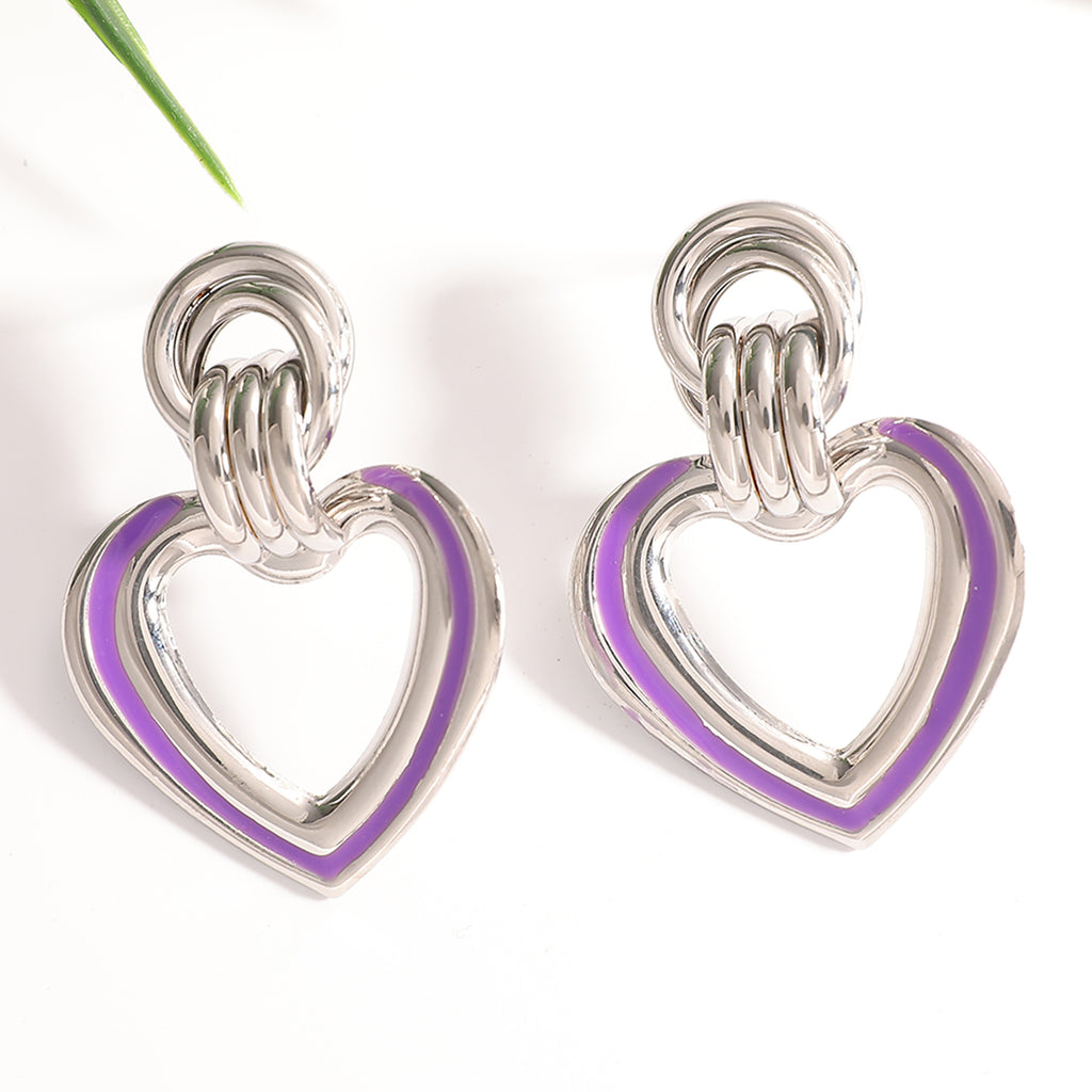 Damen Herzförmige Statement Ohrringe mit elegantem Design Shop Nory