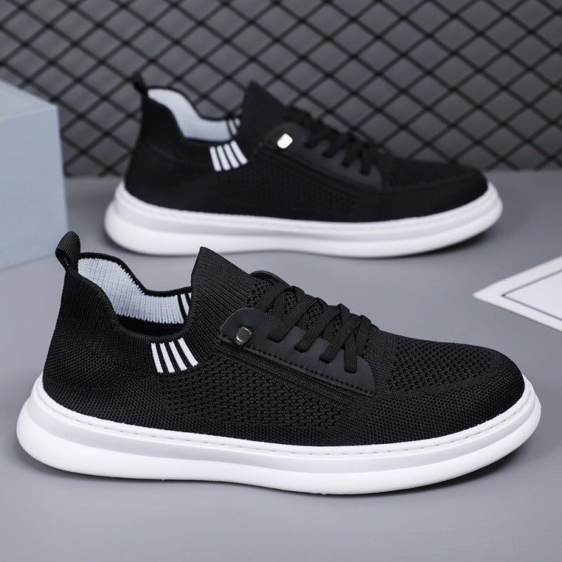 Herren Sneakers mit atmungsaktiver Strickoberfläche und rutschfester Sohle