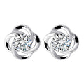 Damenohrringe mit elegantem Blumenmotiv und funkelnden Kristallen Shop Nory