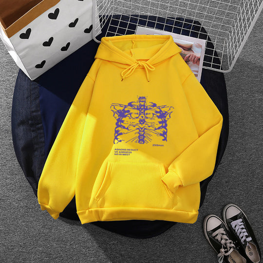 Unisex nan oversized Kapuzenpullover mit anatomischem Grafikprint, Kängurutasche und verstellbarer Kordel Shop Nory