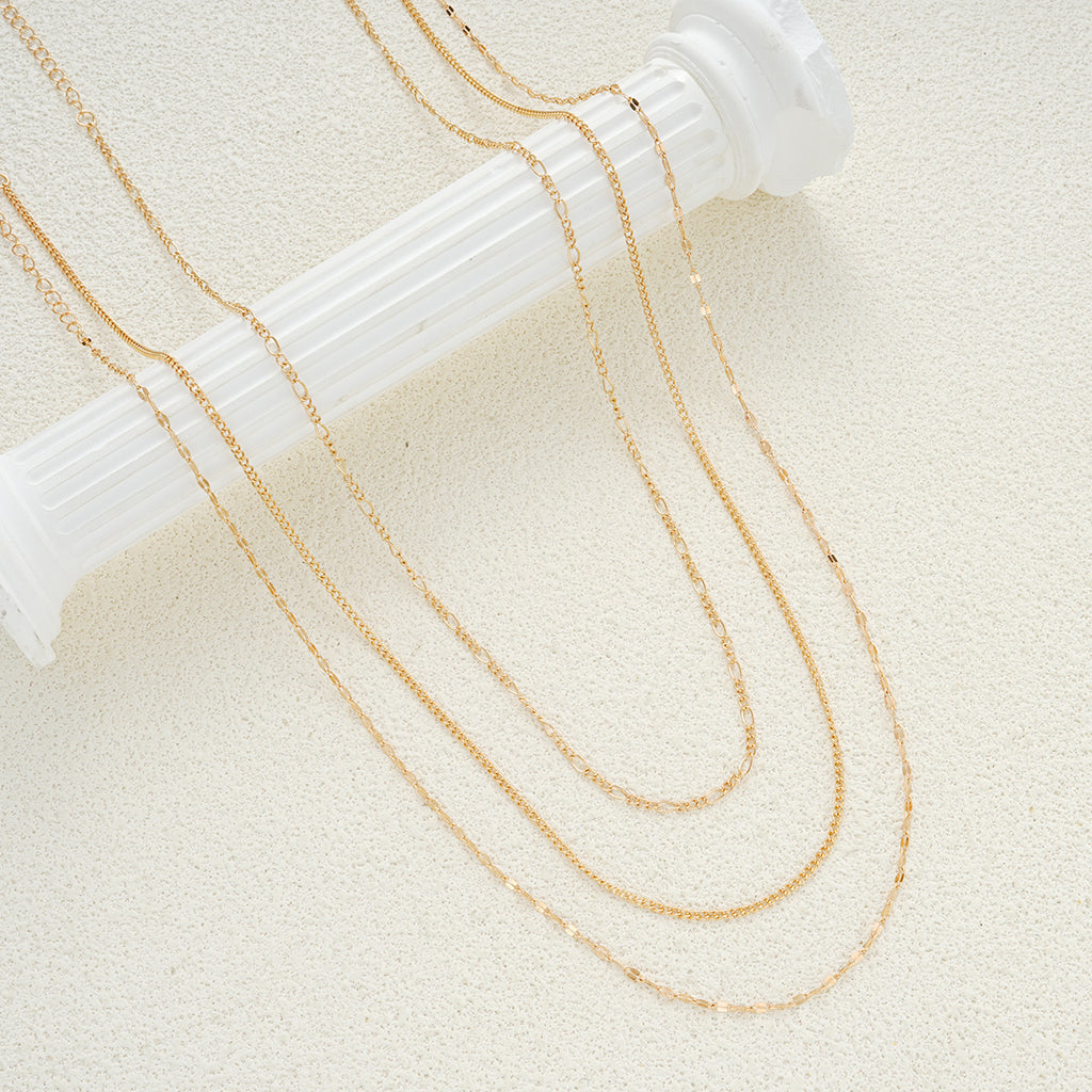 Damen Fußkettchen-Set mit filigranen Ketten und funkelnden Akzenten Shop Nory