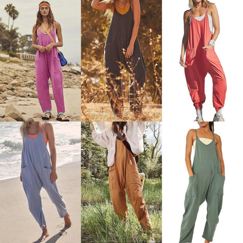 Damen Overall mit lässigem Schnitt und praktischen Taschen