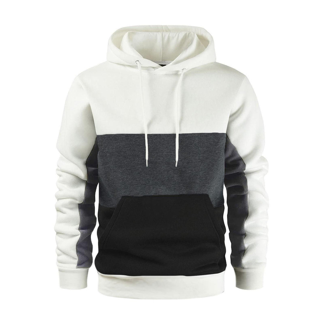 Unisex nan Kapuzenpullover mit Kordelzug, Kängurutasche und Farbblockdesign aus weichem Fleece Shop Nory