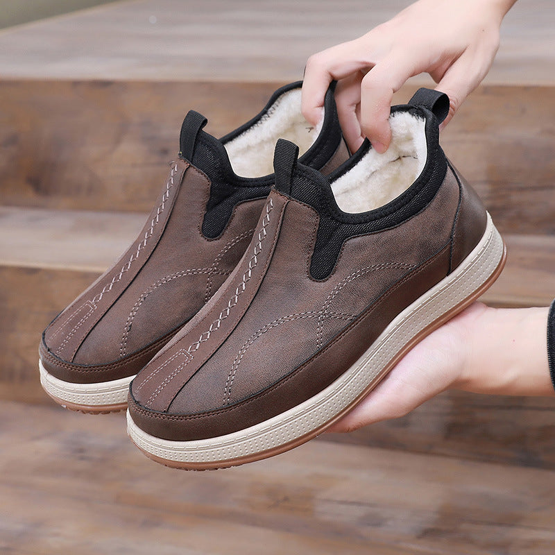 Damen Bequeme und stylische Warmfutter Slip-On Schuhe