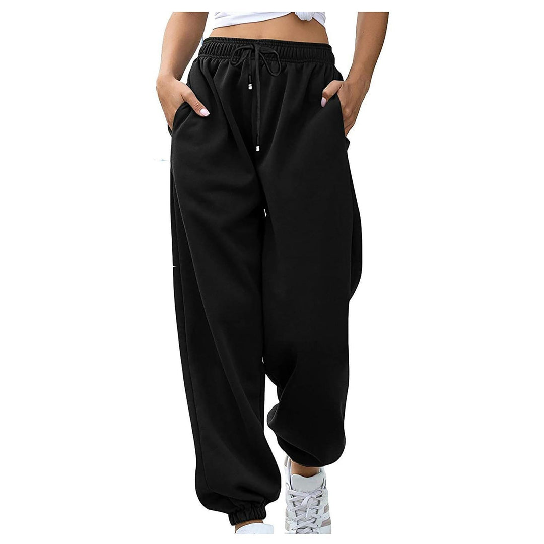 Damen nan lässige Jogginghose mit hohem Bund elastischen Knöchelabschlüssen und weichem Fleecefutter Shop Nory