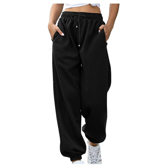 Damen nan lässige Jogginghose mit hohem Bund elastischen Knöchelabschlüssen und weichem Fleecefutter Shop Nory