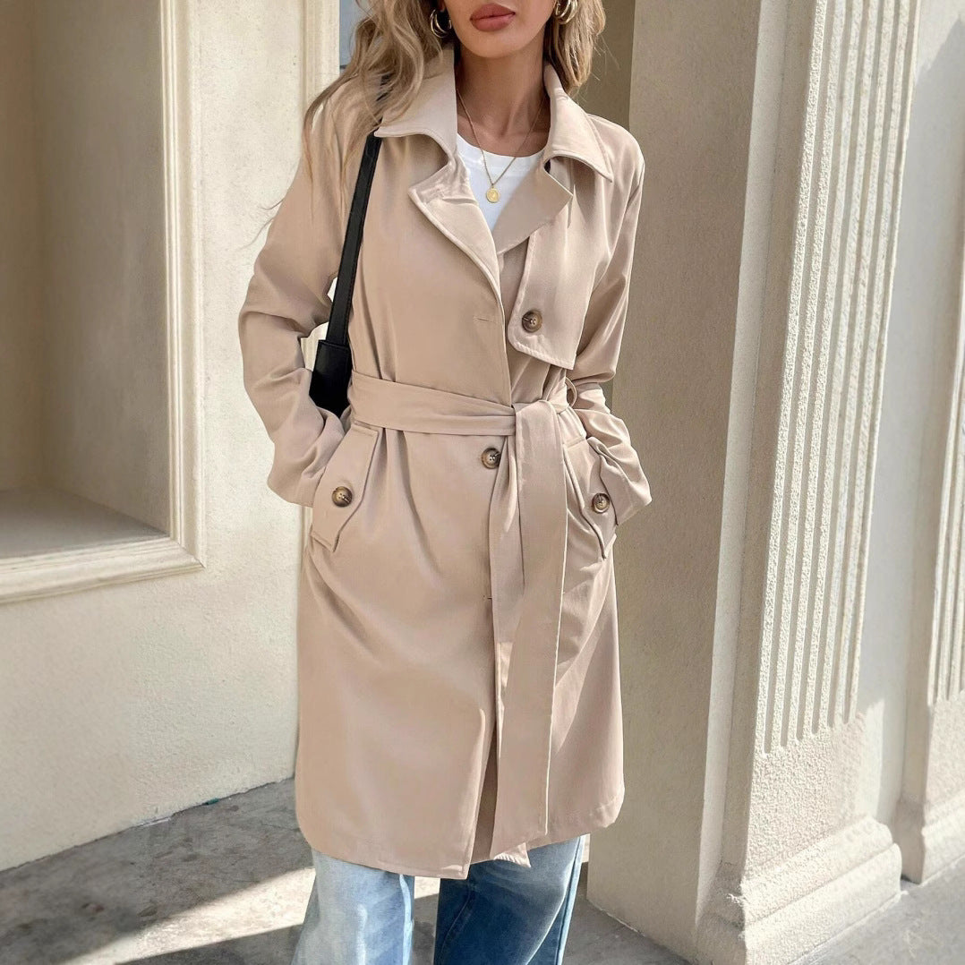 Damen Elegante Trenchcoat