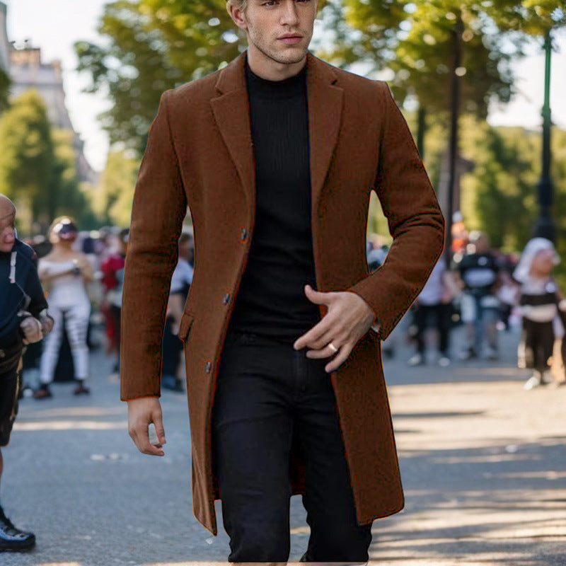Herren eleganter einfacher Mantel
