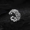 Damen Offener Ring mit filigranem Blumenmotiv Shop Nory