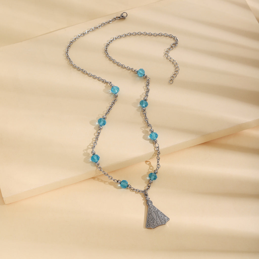 Damen elegante Halskette mit funkelnden Akzenten Shop Nory