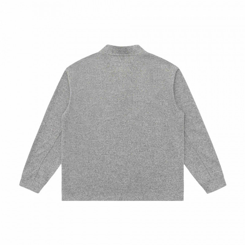 Unisex Feinstruktur-Henley-Strickpullover mit Raglanärmeln und Relaxed-Schnitt Shop Nory