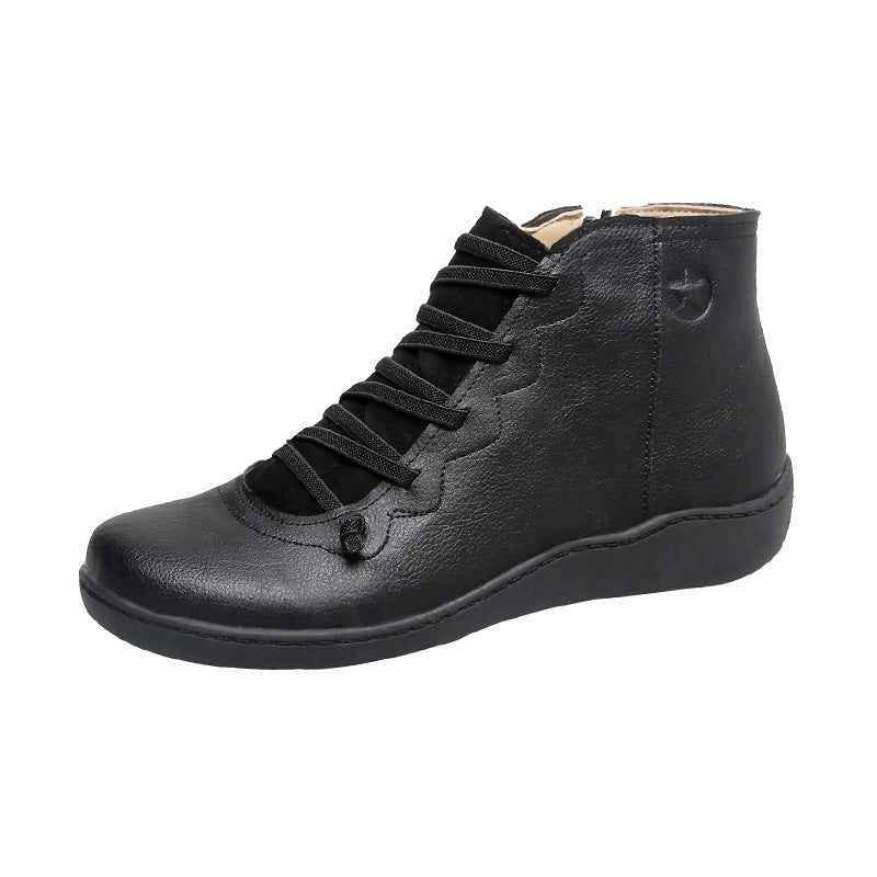 Damen komfortabler Schnür-Bootie mit ergonomischem Fußbett, weichem Schaft und flexibler Profilsohle Shop Nory