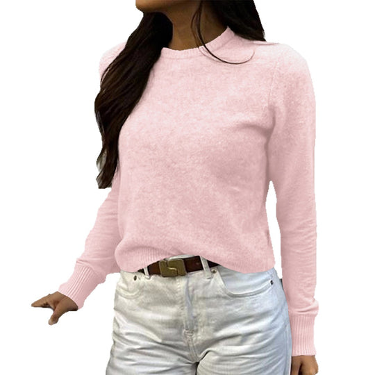 Damen nan kurz geschnittener Feinstrickpullover mit weitem U-Boot-Ausschnitt und gerippten Bündchen Shop Nory
