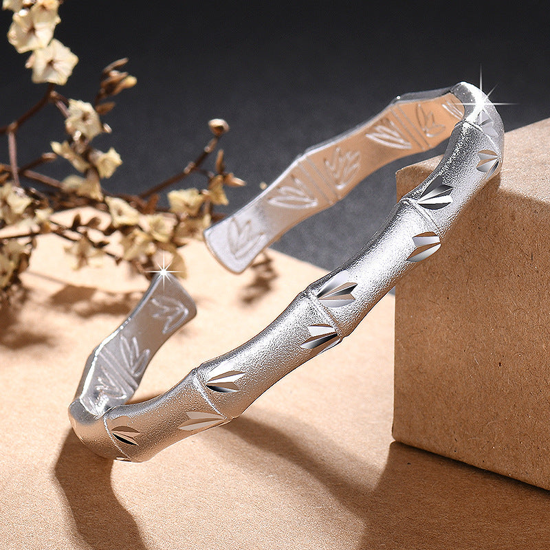 Damen Armreif mit kunstvollem Blattdesign Shop Nory