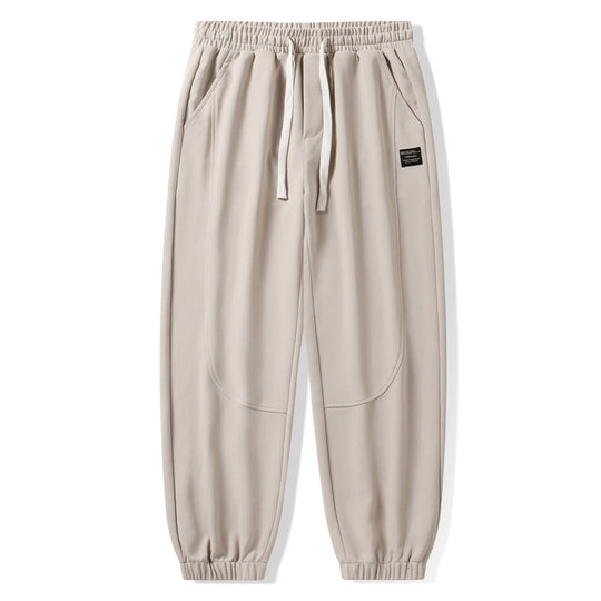 Herren Locker geschnittene Jogginghose mit Tunnelzug, elastischem Bund und abgenähten Kniepartien Shop Nory