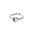 Damen Offener Herzring mit funkelndem Stein Shop Nory