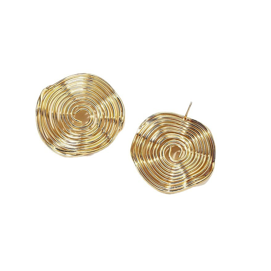 Damen Ohrstecker mit spiralförmigem Design Shop Nory