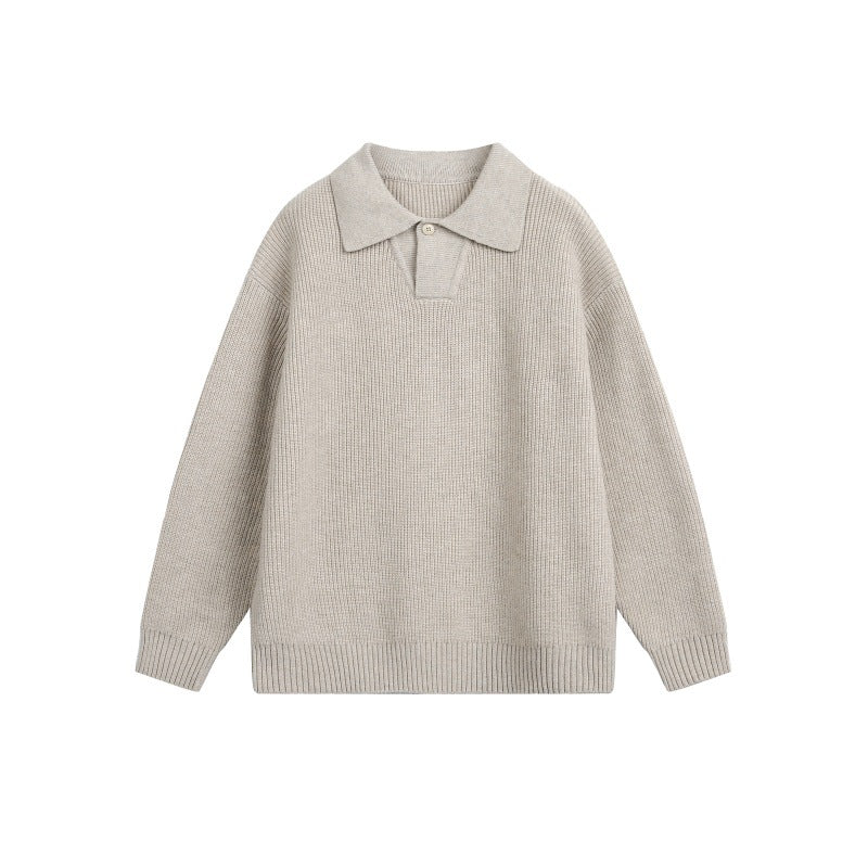 Damen Grobstrick-Polo mit Kentkragen und Oversize-Silhouette Shop Nory
