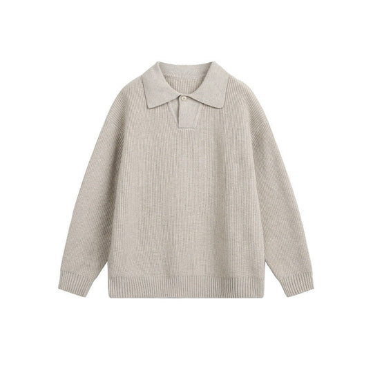 Damen Grobstrick-Polo mit Kentkragen und Oversize-Silhouette Shop Nory