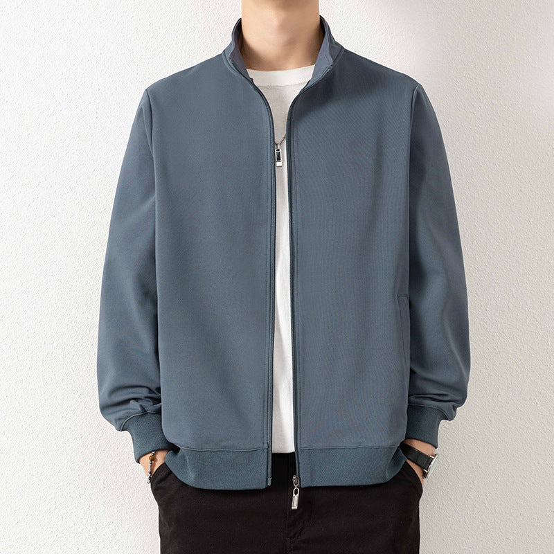 Herren Minimalistische Zip‑Blousonjacke aus technischem Stretchmaterial mit Stehkragen Shop Nory