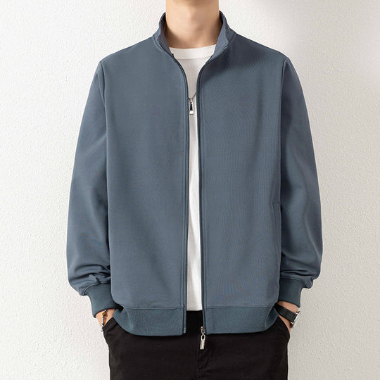 Herren Minimalistische Zip‑Blousonjacke aus technischem Stretchmaterial mit Stehkragen Shop Nory