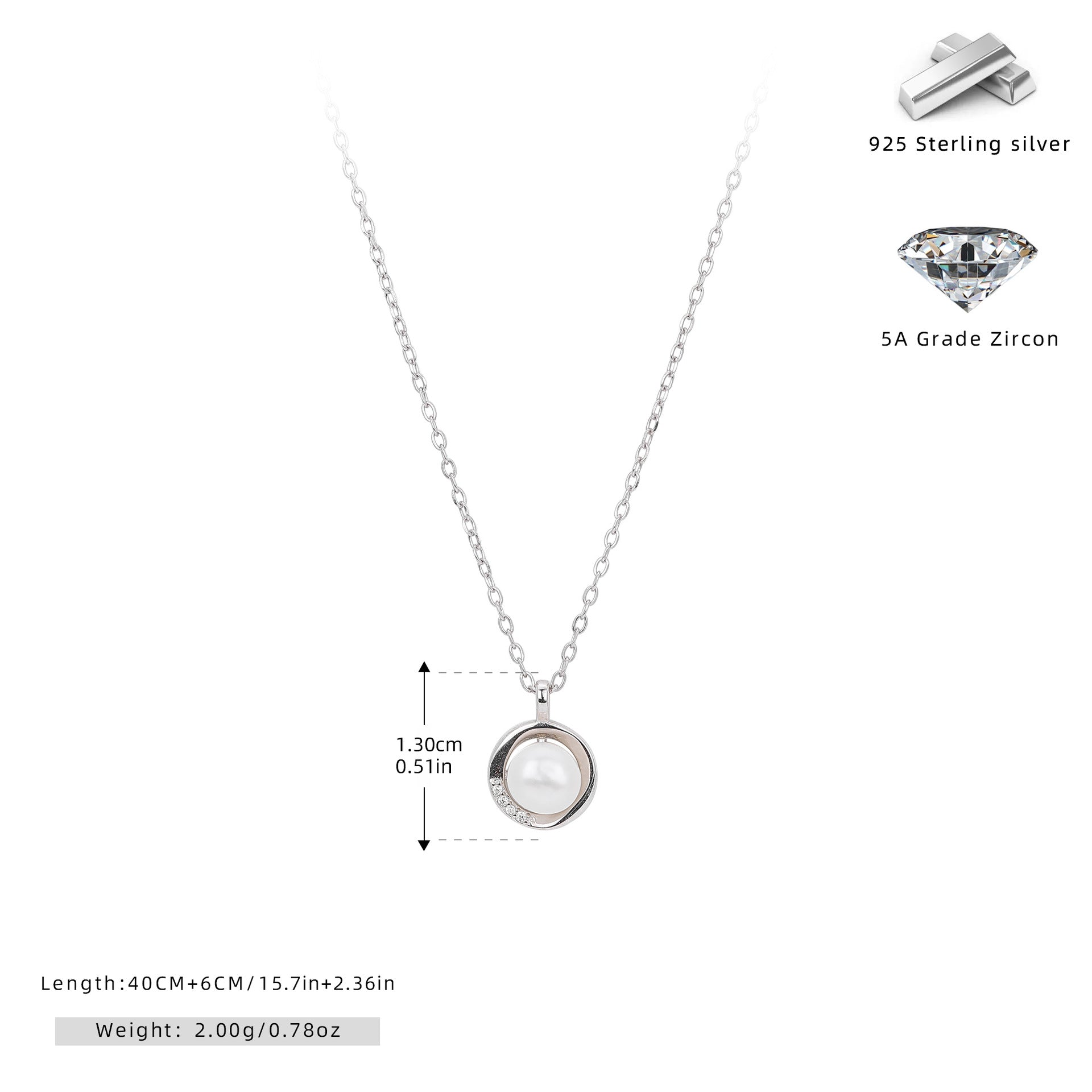 Damen Ohrstecker aus 925 Sterling Silber mit elegantem Perlendesign Shop Nory