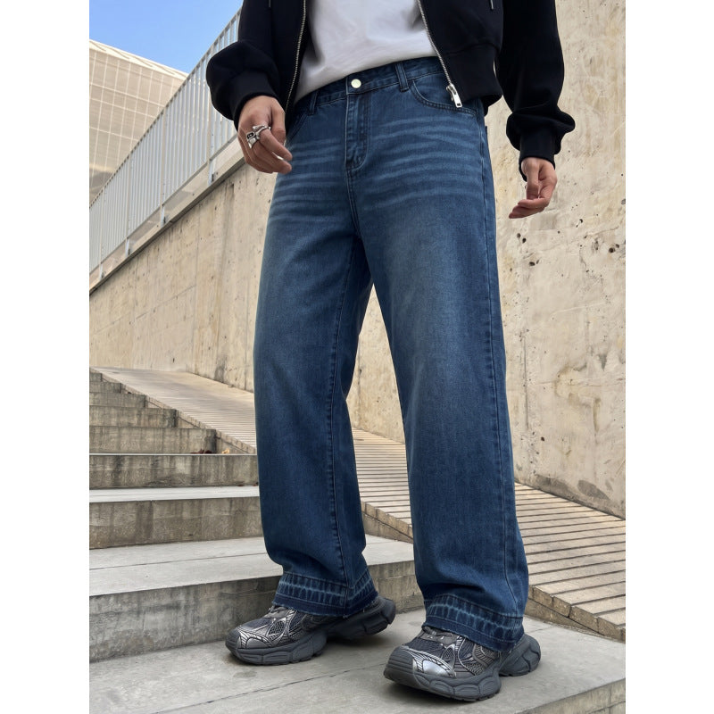 Herren Lässige Weit geschnittene Jeans Shop Nory