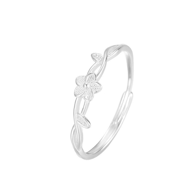 Damen filigraner Ring mit floralem Design Shop Nory