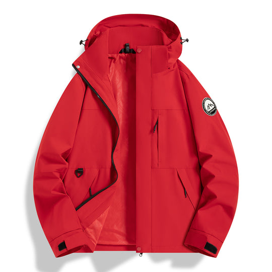 Damen Wasserfeste technische Kapuzenjacke mit verschweißten Nähten und verstellbaren Bündchen Shop Nory