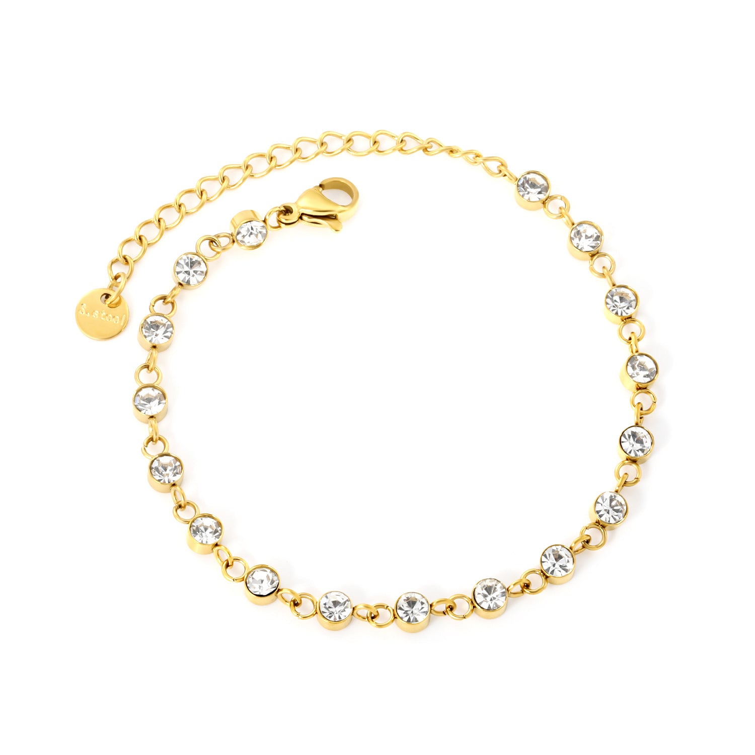 Damen zartes Armband mit funkelnden Kristall-Details Shop Nory
