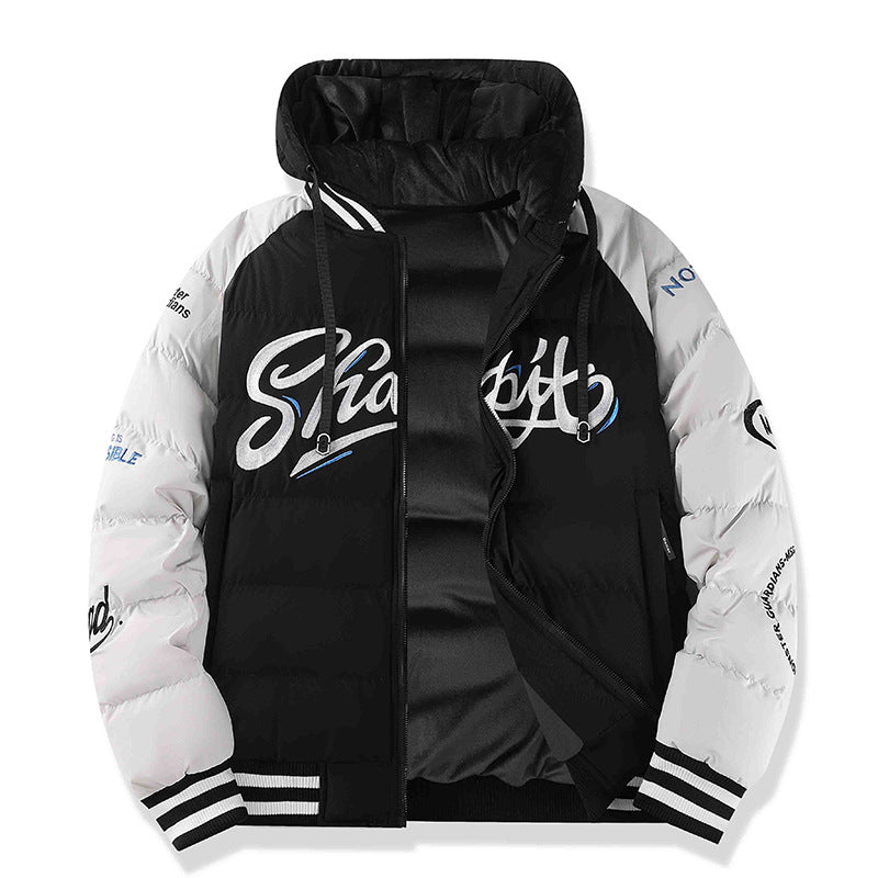 Herren Sportliche Steppjacke mit hohem Kragen und Reflektierenden Details Shop Nory