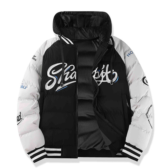 Herren Sportliche Steppjacke mit hohem Kragen und Reflektierenden Details Shop Nory