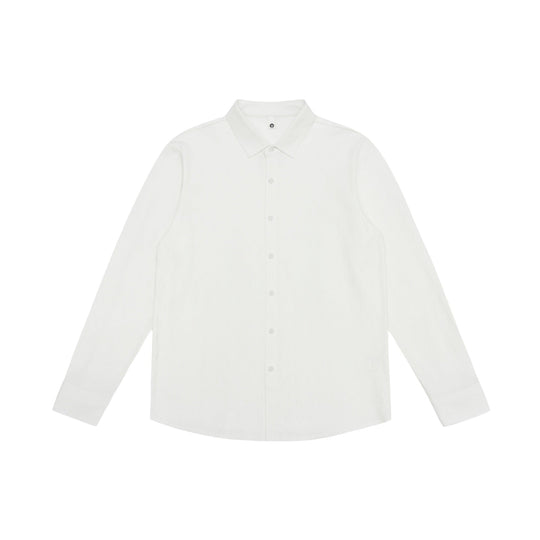 Herren Feines Baumwoll-Twill Hemdjacken‑Style mit Kentkragen und abgerundetem Saum Shop Nory