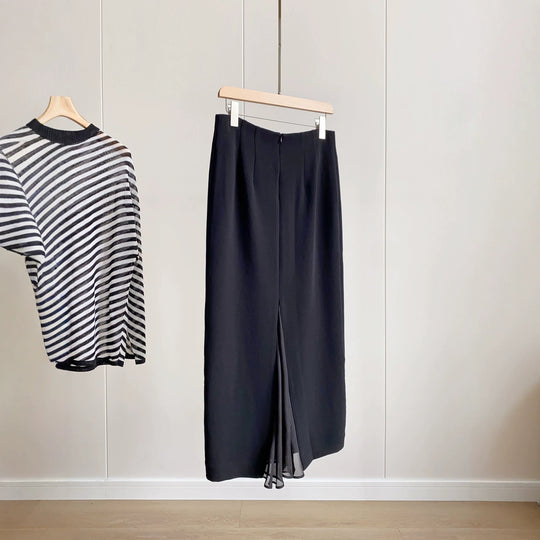 Damen Eleganter Maxirock aus hochwertigem fließendem Material Shop Nory