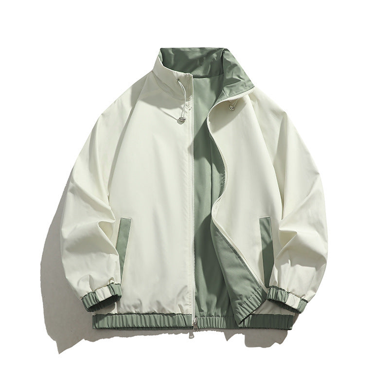 Herren sportliche Übergangsjacke mit elastischen Bündchen und praktischen Reißverschlusstaschen