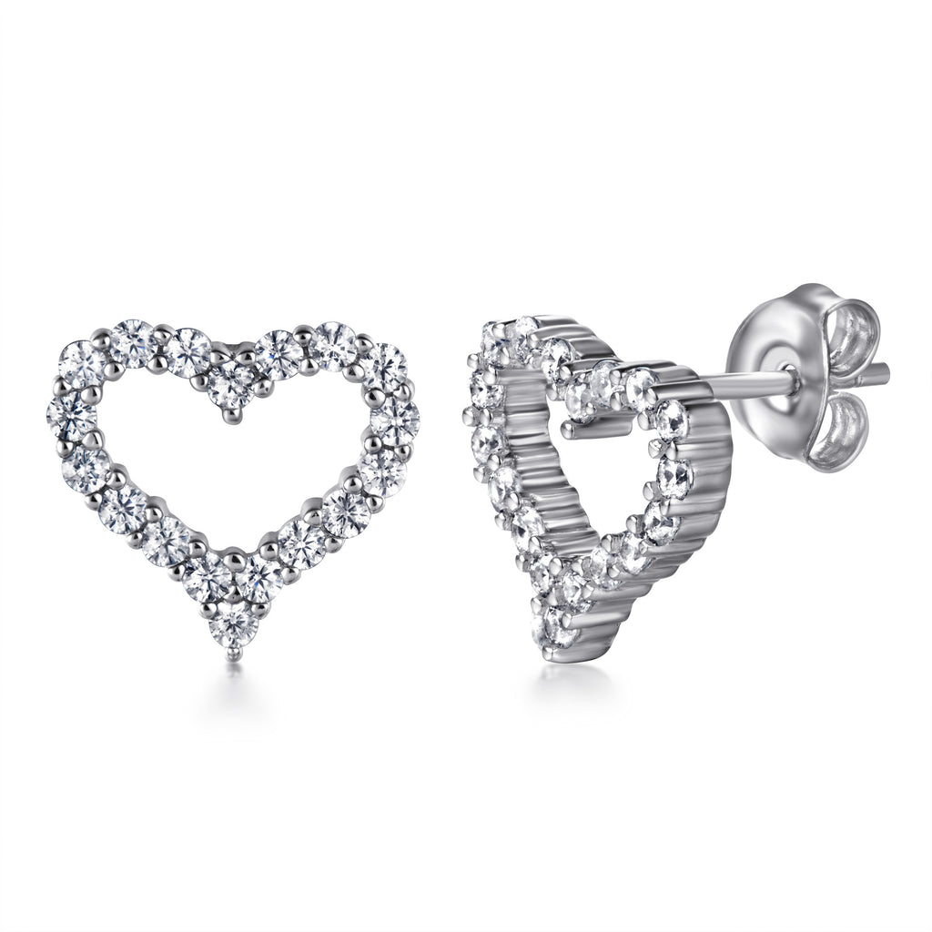 Damen Ohrringe mit quadratischem Zirkonia-Besatz Shop Nory