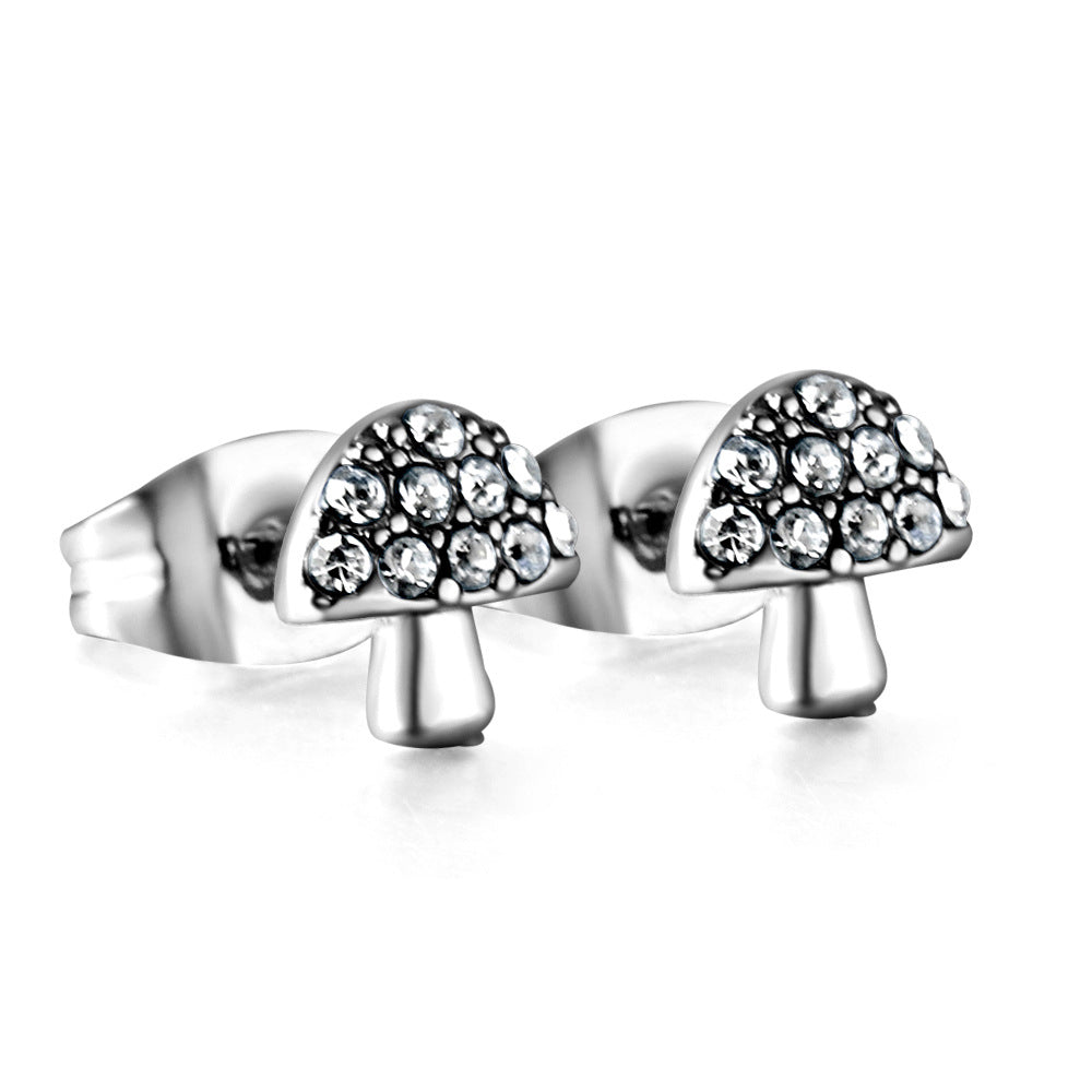 Damen Ohrstecker mit funkelnden Kristallen und elegantem Blattdesign Shop Nory