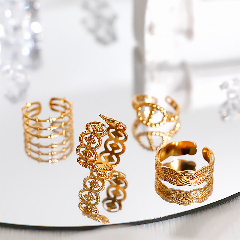 Damen Ring im eleganten Krokodil-Design Shop Nory