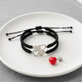 Damen Freundschaftsarmband-Set mit doppelten Herzanhängern Shop Nory