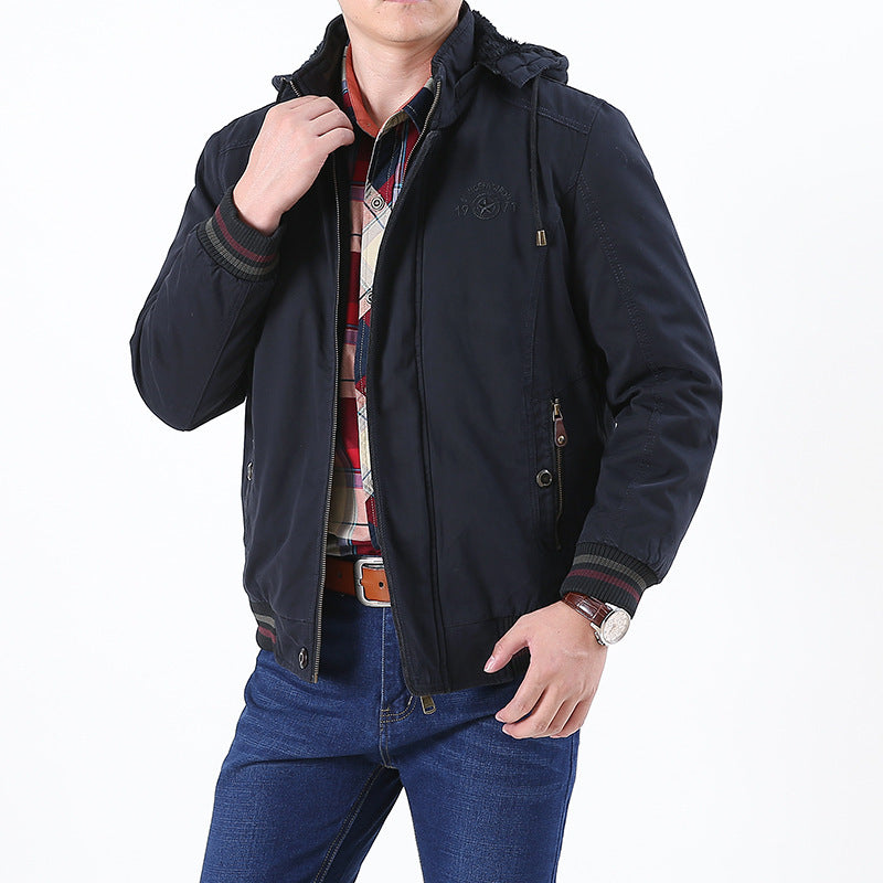 Herren Leichtgewichtige Utility-Bomberjacke mit Teddyfutter und Kapuze Shop Nory