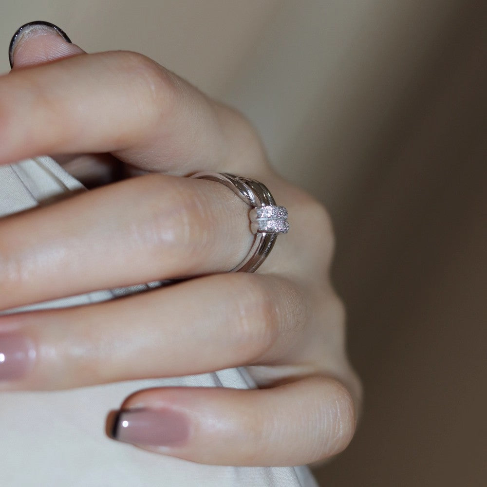 Damen Offener Ring mit elegantem gewundenem Design Shop Nory
