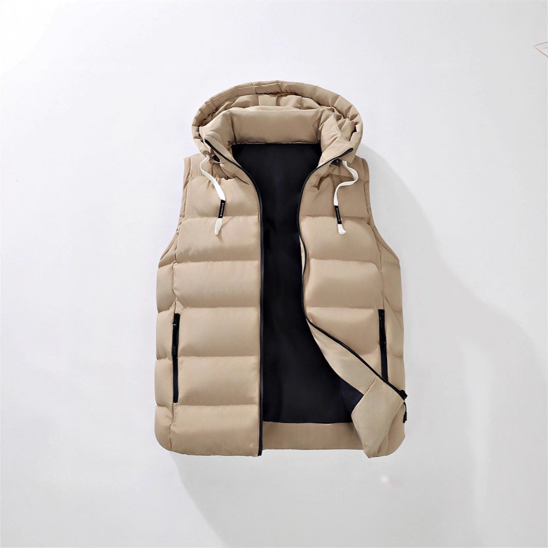 Herren Steppweste mit Kapuze, windabweisender Mikrofaserschale und leichter Thermoisolierung Shop Nory