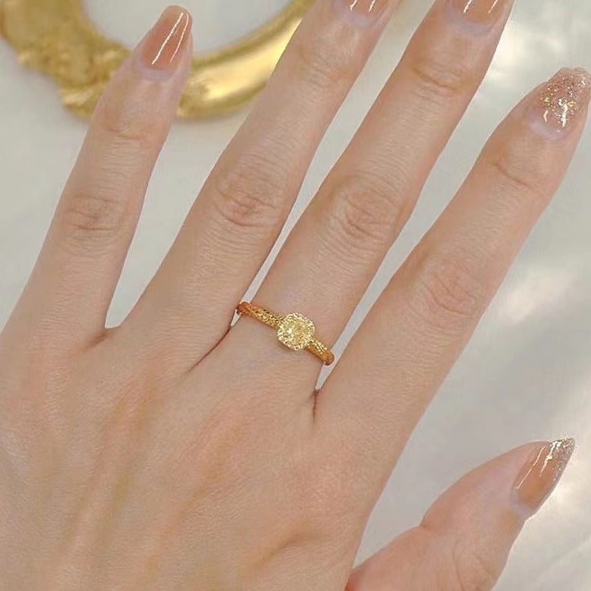 Frauen Elegante Vintage-inspirierte Halo Ring Shop Nory