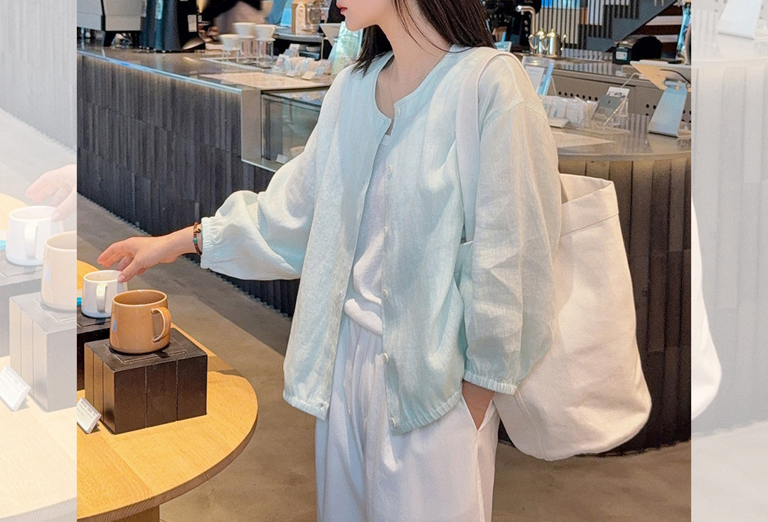 Damen Lässige Langarmbluse Shop Nory