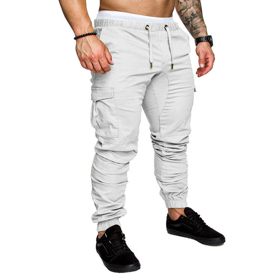 Herren Tapered Cargo-Jogger mit elastischem Bund, Kordelzug und Beuteltaschen Shop Nory
