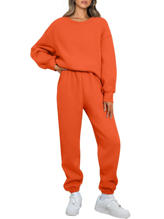 Damen nan gemütliches zweiteiliges Lounge-Set aus French-Terry mit Oversize-Sweatshirt und taillierter Jogginghose Shop Nory